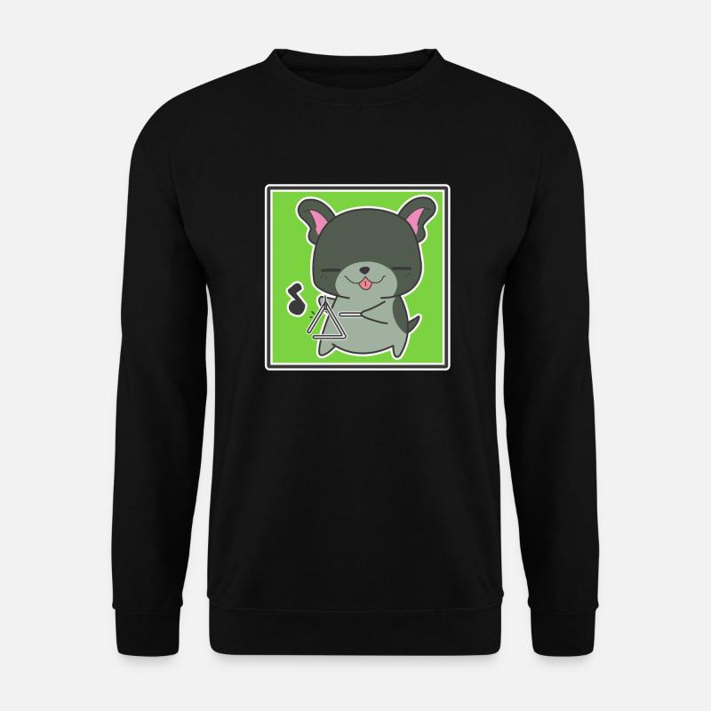 Dog with triangle - Unisex Sweatshirt - black