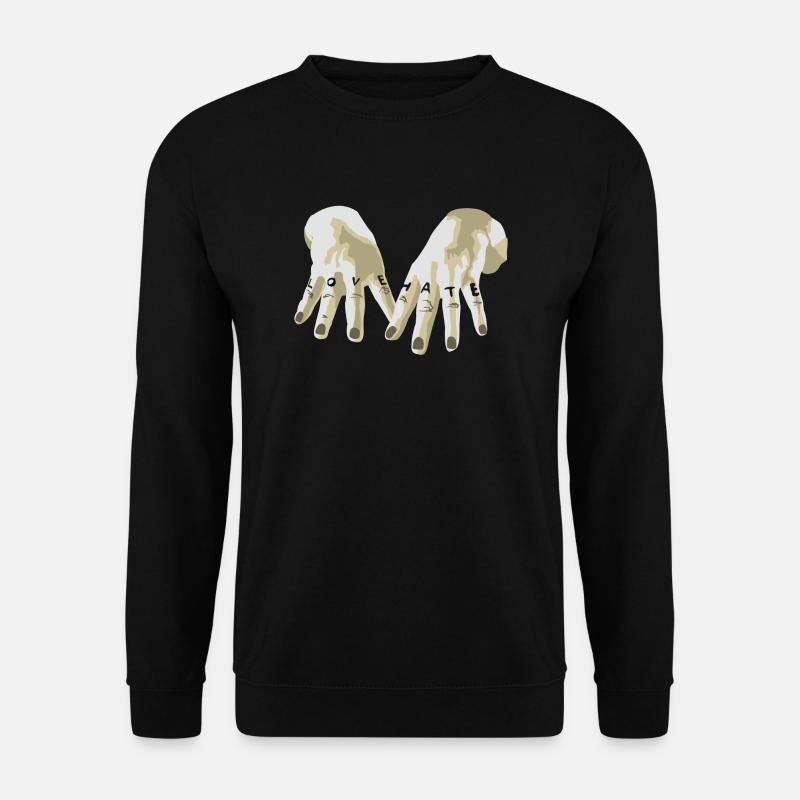 Love / Hate - Unisex Sweatshirt - black