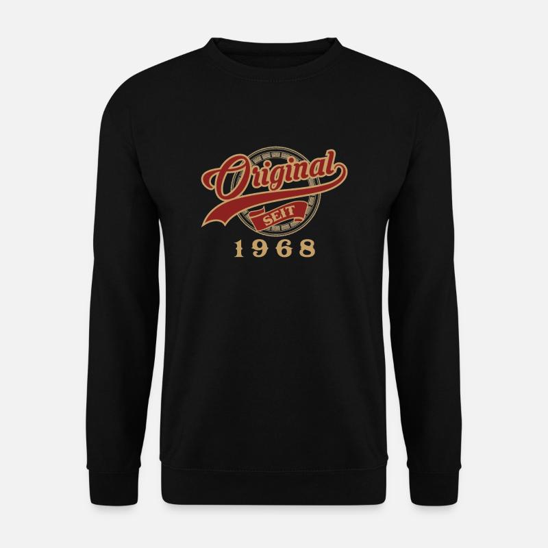 Original seit 1968 - Jahrgang Geschenk Geburtstag - Unisex Pullover - Schwarz