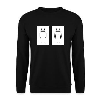 bath bath bathtub bathtub shower shower15 - Unisex Sweatshirt - black - Front - Alina (178cm) & Michal (187cm)