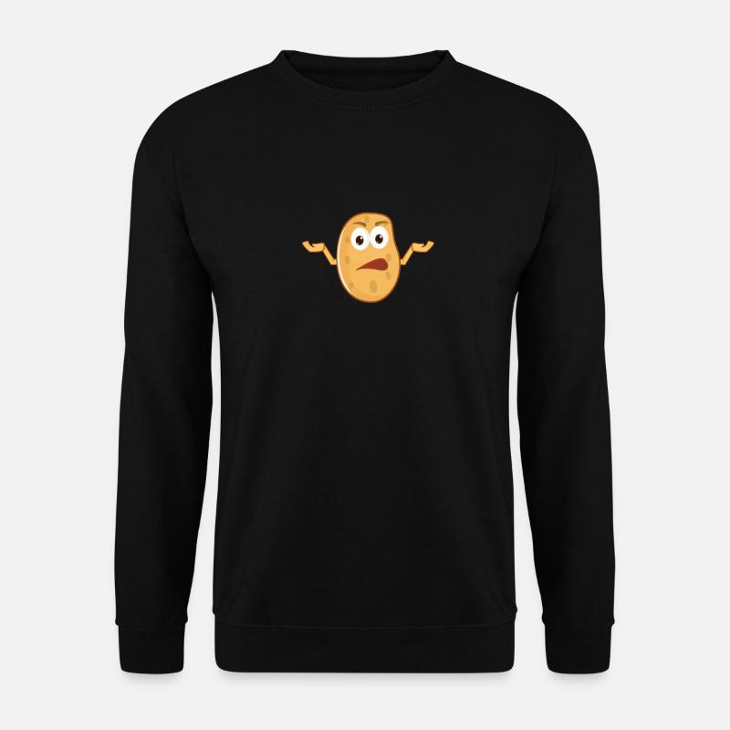 The questioning potato :) - Unisex Sweatshirt - black