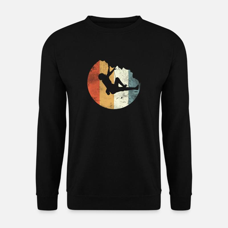 Gift climber boulderer climbing bouldering - Unisex Sweatshirt - black