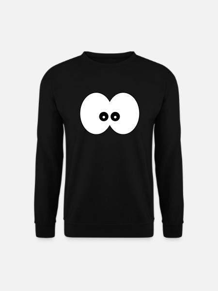 Dessin animé drôle yeux orteils yeux enfants cadeau - Sweat-shirt Unisexe - noir
