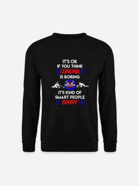 Curling curling - Sweat-shirt Unisexe - noir