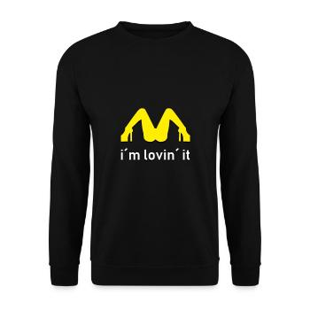This I love ... - Unisex Sweatshirt - black - Front - Alina (178cm) & Michal (187cm)