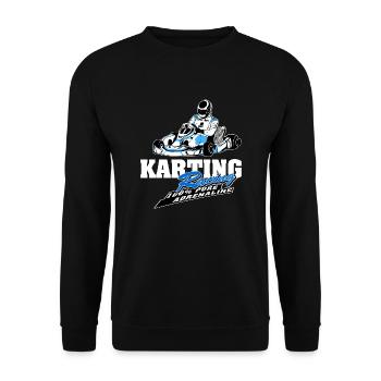 GoKart - Karting - Kart - Go Kart - Unisex Sweatshirt - black - Front - Alina (178cm) & Michal (187cm)
