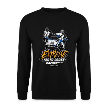Sidecarcross - Sidecar Moto Cross - Unisex Sweatshirt - black - Front - Alina (178cm) & Michal (187cm)
