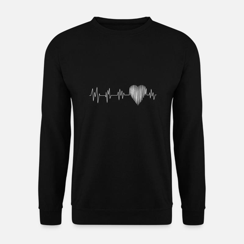 Heartbeat.Heart. - Unisex Sweatshirt - black