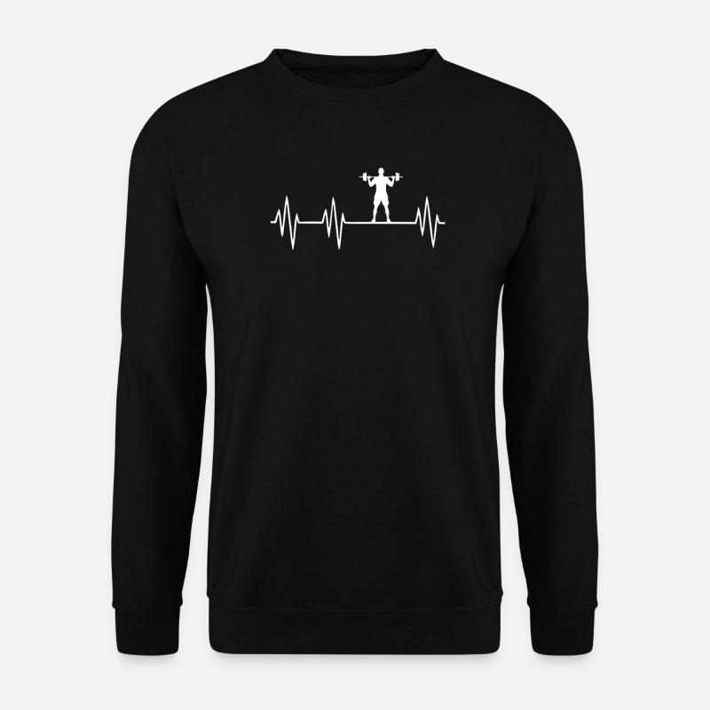 Herzschlag Gym - Unisex Pullover - Schwarz