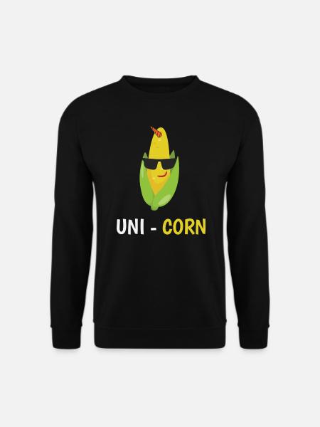Lustige Zuckermais Uni-Mais Maiz Geschenkidee - Unisex Pullover - Schwarz