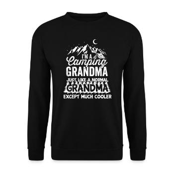 Camping Funny Quote For Outdoor Tent Camper - Unisex Sweatshirt - black - Front - Alina (178cm) & Michal (187cm)