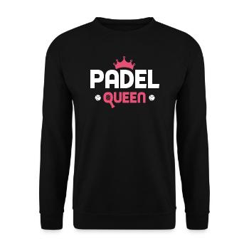 Padel Queen Padeltennis Joueur de padel - Sweat-shirt Unisexe - noir - Devant - Alina (178cm) & Michal (187cm)