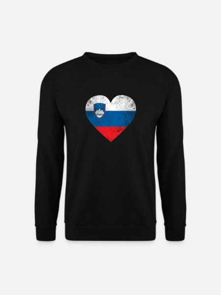 Geschenk Slowenien Flagge slowenische Fahne - Unisex Pullover - Schwarz