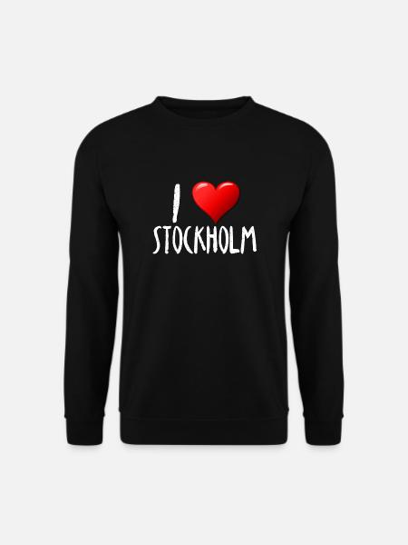 I love Stockholm - Unisex Sweatshirt - black
