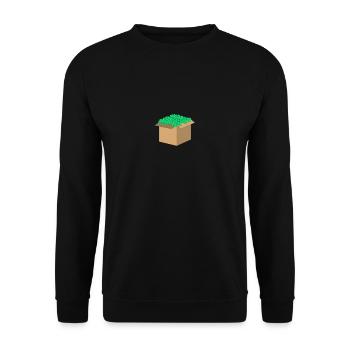 Money Cardboard - Unisex Sweatshirt - black - Front - Alina (178cm) & Michal (187cm)