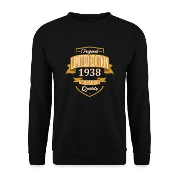 Limited Edition 1938 - Sweat-shirt Unisexe - noir - Devant - Alina (178cm) & Michal (187cm)
