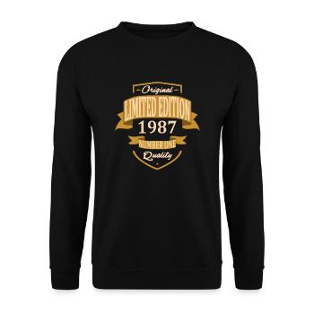 Limited Edition 1987 - Sweat-shirt Unisexe - noir - Devant - Alina (178cm) & Michal (187cm)