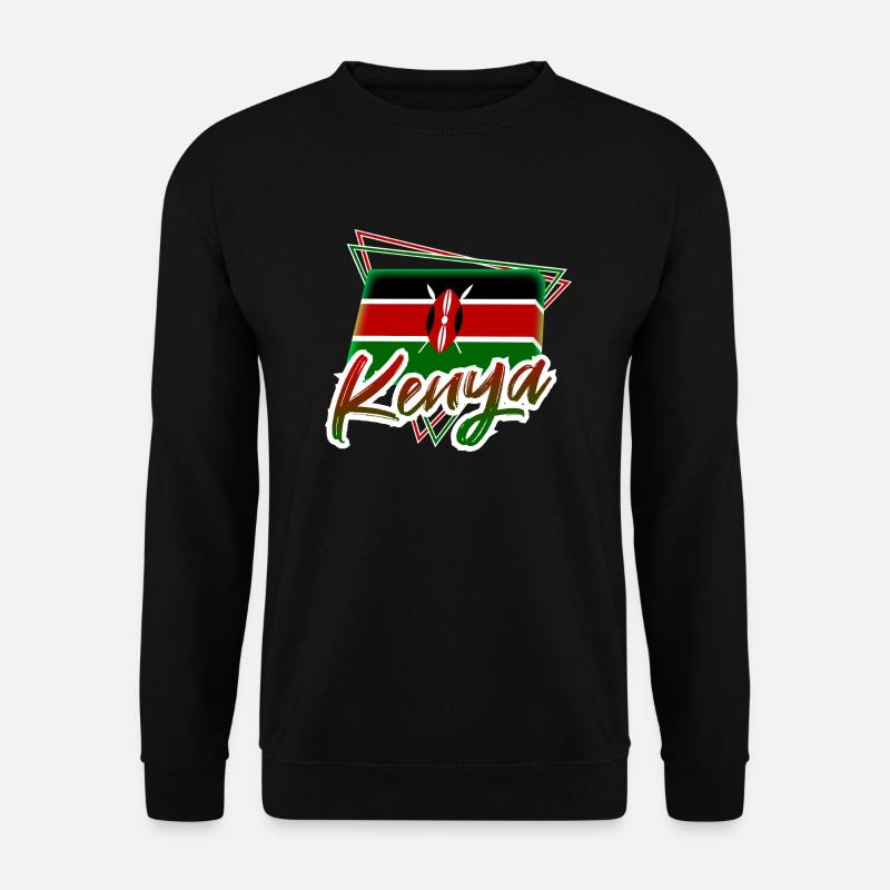 Kenia - Unisex Pullover - Schwarz