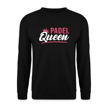 Padel Queen Padel Joueur Padel Tennis - Sweat-shirt Unisexe - noir - Devant - Alina (178cm) & Michal (187cm)