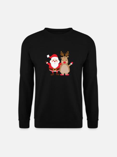rudolph santa - Unisex Pullover - Schwarz