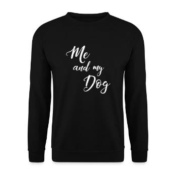 Moi et mon chien - Sweat-shirt Unisexe - noir - Devant - Alina (178cm) & Michal (187cm)