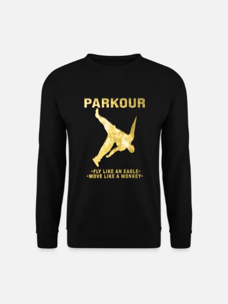 Parkour Freerunner Traceur Le Parcour Or - Sweat-shirt Unisexe - noir