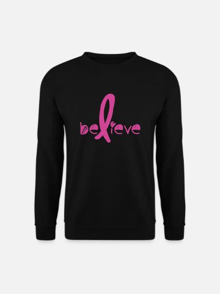 Believe Cancer Fight - Unisex Pullover - Schwarz