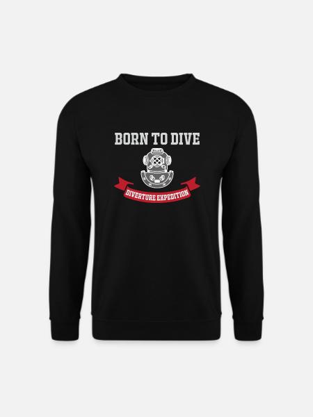 Born to dive - Unisex Sweatshirt - black