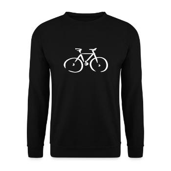 Bike / bicycle - Unisex Sweatshirt - black - Front - Alina (178cm) & Michal (187cm)