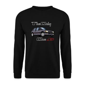 205 1,6 1990 Gris Magnum - Sweat-shirt Unisexe - noir - Devant - Alina (178cm) & Michal (187cm)