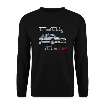 205 1,6 1991 1992 Gris Futura - Sweat-shirt Unisexe - noir - Devant - Alina (178cm) & Michal (187cm)