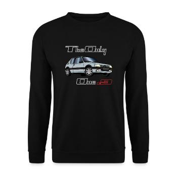 205 1,9 1991 1992 1993 Gris Futura - Sweat-shirt Unisexe - noir - Devant - Alina (178cm) & Michal (187cm)
