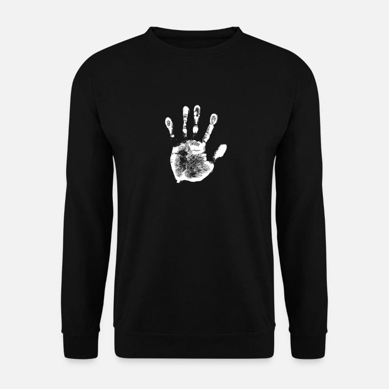 White hand. gift - Unisex Sweatshirt - black