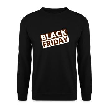 black Friday - Sweat-shirt Unisexe - noir - Devant - Alina (178cm) & Michal (187cm)