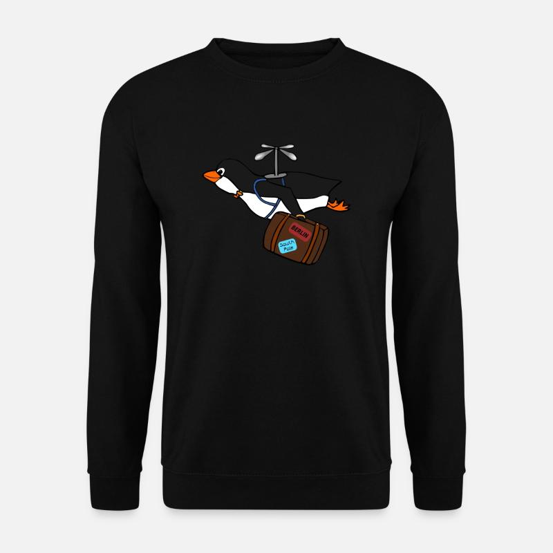Ein süßer Piguin - Unisex Pullover - Schwarz