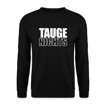 Taugenichts - Unisex Sweatshirt - black - Front - Alina (178cm) & Michal (187cm)