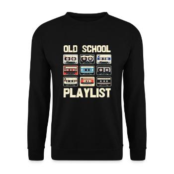 Retro Vintage 80s T-Shirt Funny - Unisex Sweatshirt - black - Front - Alina (178cm) & Michal (187cm)