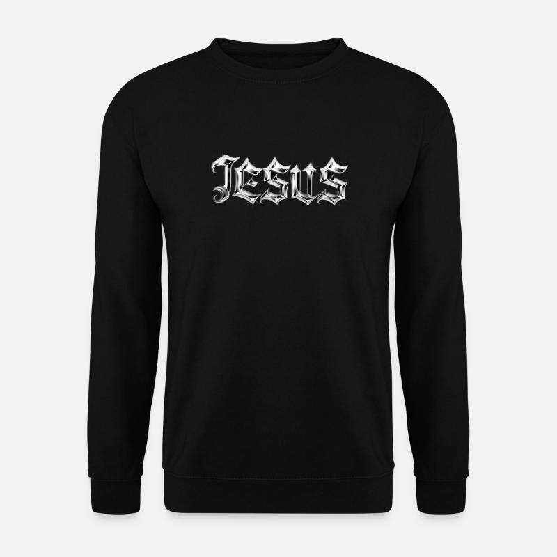 JESUS BLING BLING - Unisex Pullover - Schwarz