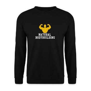 Natural Bodybuilding - Unisex Pullover - Schwarz - Vorne - Alina (178cm) & Michal (187cm)