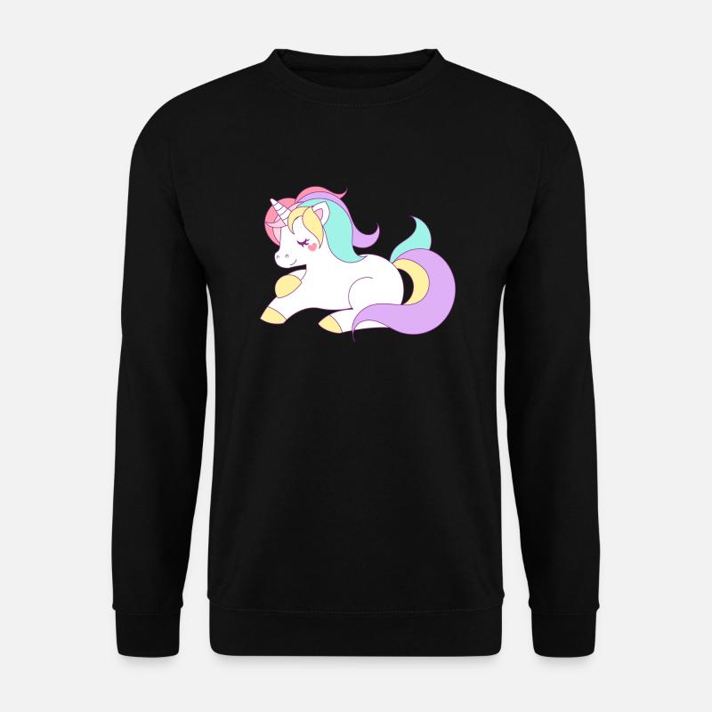 süßes Einhorn - Unisex Pullover - Schwarz