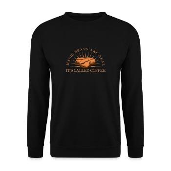 Coffee Magic Beans - Sweat-shirt Unisexe - noir - Devant - Alina (178cm) & Michal (187cm)