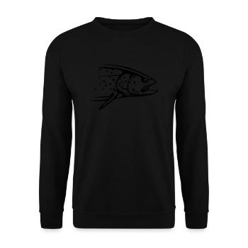 Forelle - Unisex Pullover - Schwarz - Vorne - Alina (178cm) & Michal (187cm)