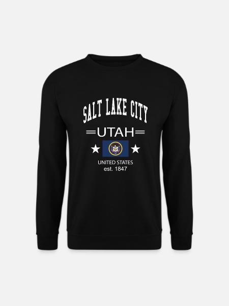 Salt Lake City - Unisex Pullover - Schwarz