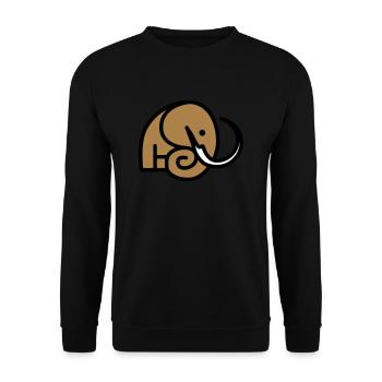 Mammut Logo Signet - Sweat-shirt Unisexe - noir - Devant - Alina (178cm) & Michal (187cm)