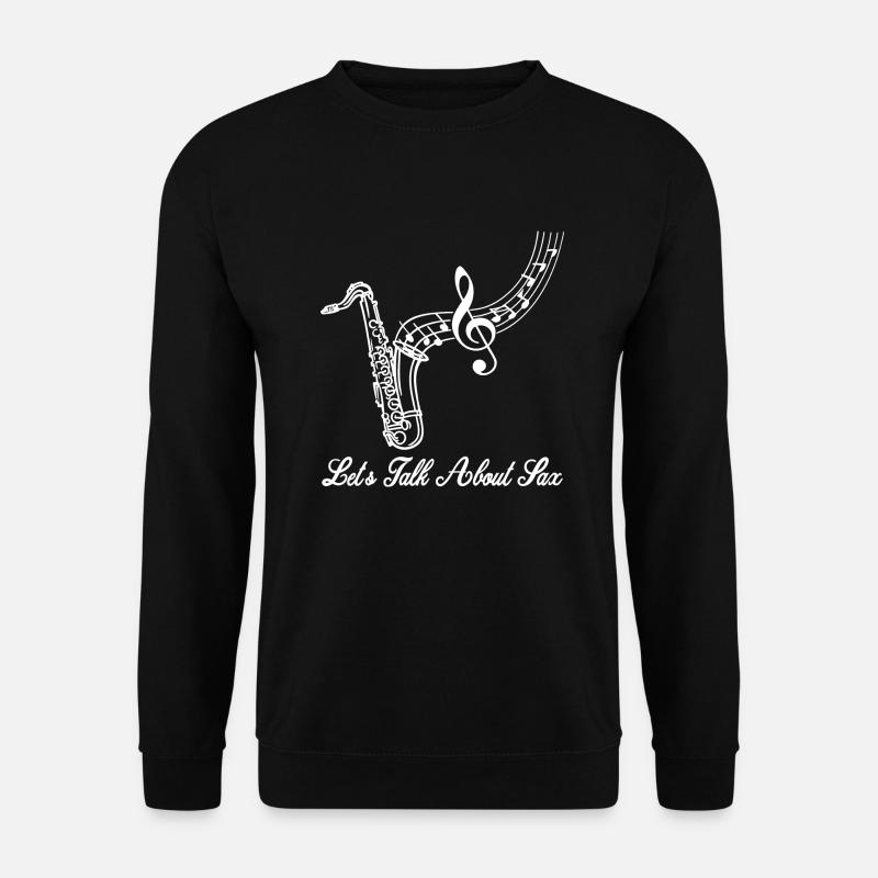 Saxophon Sax Jazz Musik Instrument Hobby - Unisex Pullover - Schwarz