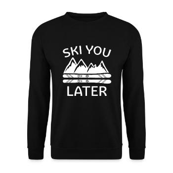 Ski You Later - Unisex Pullover - Schwarz - Vorne - Alina (178cm) & Michal (187cm)