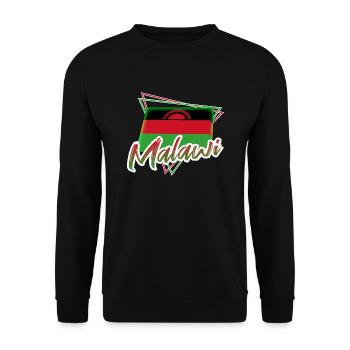 Malawi - Unisex Sweatshirt - black - Front - Alina (178cm) & Michal (187cm)