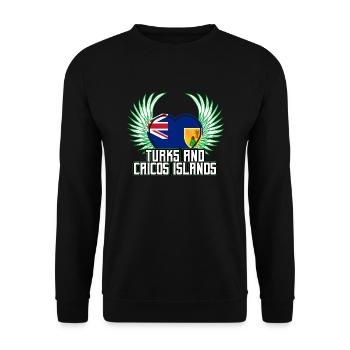 Îles Turks et Caïcos - Sweat-shirt Unisexe - noir - Devant - Alina (178cm) & Michal (187cm)