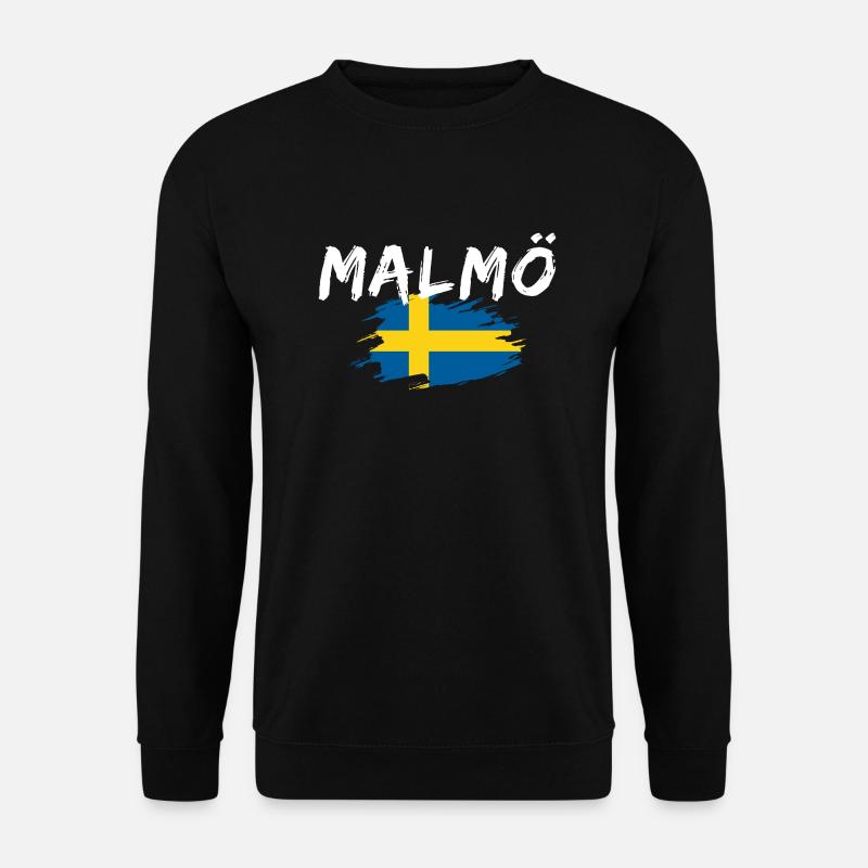 Malmö Flag Sweden - Unisex Sweatshirt - black