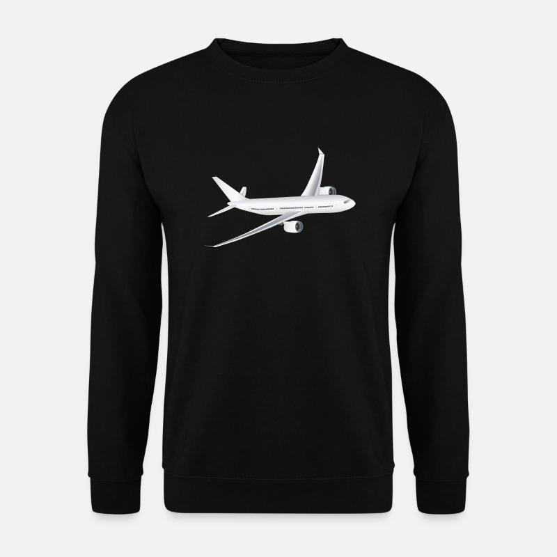 Flugzeug - Unisex Pullover - Schwarz